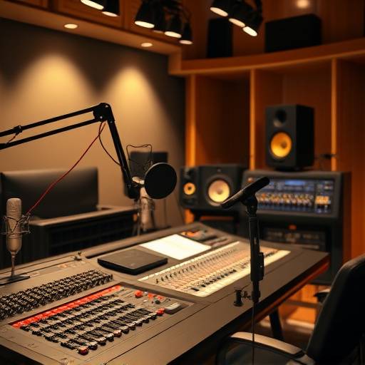 Detailed interior view of Studio A, showing the Neve console and microphone placements.